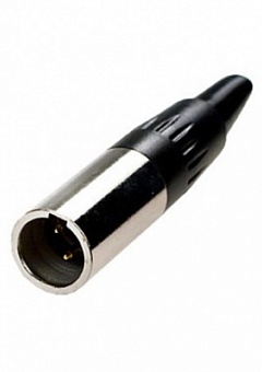 1-550-3,Разъем mini XLR 3P шт металл на кабель