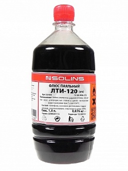 ЛТИ-120 1л, Флюс паяльный (бутылка ПЭТ-1,0л.)