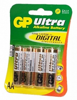15AU-U4, Батарейка Ultra alkaline AA (блистер 4шт.) (LR6, E91), цена за 1шт.