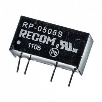 RP-0505S, Преобразователь DC/DC (вых.: 1Вт 5В) SIP7