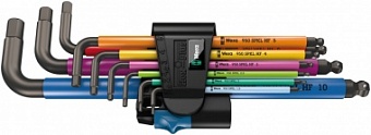 950/9 Hex-Plus Multicolour HF BlackLaser 1 Набор Г-образных ключей, с фиксацией крепежа, с шаром, 1.