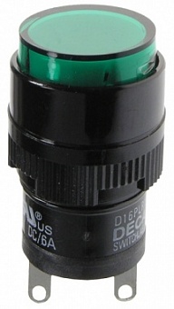 D16PLR1-000CG, индикатор зеленый 28В/40мА