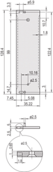 20809-536, PIU HF 3U 7HP 227D BLACK TUBE