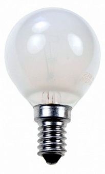 Лампа 40Вт, сферическая матовая, цоколь E14