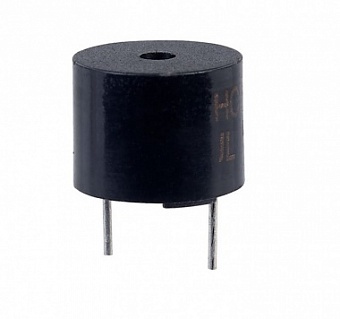 HCM1205F, Звукоизлучатель электромагнитный, 5 В, 60 мА, 85 дБ, 2.4 кГц, Ф12х6.5 мм