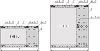 24563-143, Корпус EUROPAC PRO F 3U 84HP 295D SL