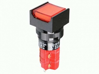 D16LAS2-2abKR кнопка с фикс. 250В/5А, LED подсветка