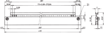 30828-128, HORIZ. RAIL 75HP STD.