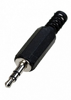 1-041, (NP-107), Разъем аудио 3.5мм шт стерео пластик на кабель