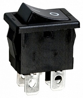 R19-20BBBT-G выключатель ON-OFF 250В 6А черн.(B100R-BL,SWR45)