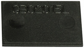 G302015L, Крышка для корпусов G302015B 30x20x1,5мм (ABS огнеупор., черный)