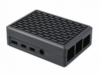 Aluminum Grid Grooved Case for Raspberry Pi 4, Inner Heatsink Pillars