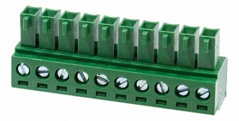 MC420-381-10P, клеммник на провод, шаг 3.81мм 10 конт.