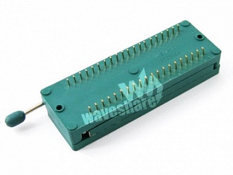 DIP 40 Pin ZIF Socket (Green), Зажим для тестирования и программирования микросхем