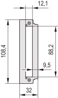 30809-641, REARPL.3U  W.C/O HF PIU  7HP