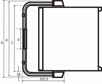 24571-320, TIP-UP CARRIER-HANDLE 42HP