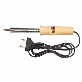 WD-60, Паяльник с деревянной ручкой, нихромовый нагреватель, жало 6мм