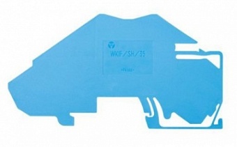 Держатель шины WKIF/SH/35, Держатель нейтральной  шины, цвет: синий