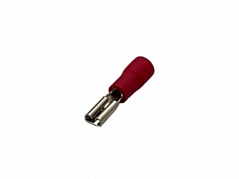 FDD1.25-110(8) Red, наконечник кабельный ножевой (гнездо) с изоляцией 0.8х2.8мм, сеч. пров. 0.5-1.5