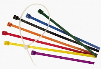 ALT-250L-B-AA, Кислотощелочестойкие кабельные стяжки, разм.: 255х5х1.5 мм, раб. T: -40C ~ +85C, мат.