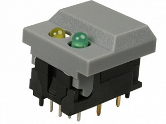 MP86B2G32H-G кнопка с 2мя св.диод. 24В 12mА (SP86-B2-9-2/3)