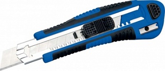 5081669 Нож строительный с обламывающимся лезвием 18 мм,  длина 170 мм, со встроенной точилкой под к
