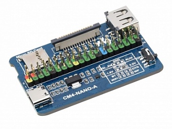 Nano Base Board (A) for Raspberry Pi Compute Module 4, Same Size as the CM4