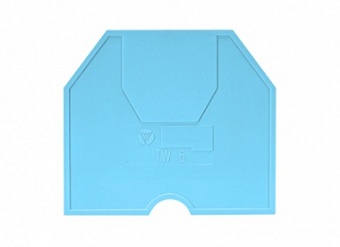 Пластина разд. TW 6 BLAU, Разделительная пластина, для клемм WK 6..., цвет: синий