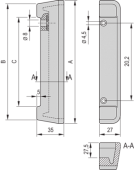 20823-675, F00T 3U BLACK TIP-UP PROTECT (2X)