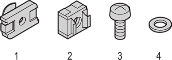 21101-596, FIXING KIT - FOR 4 CABLEEYES