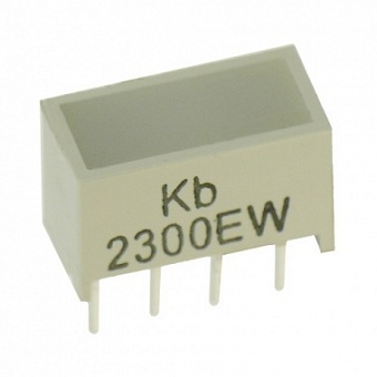 KB-2300EW, светодиодный индикатор красный 10x5мм 40мКд