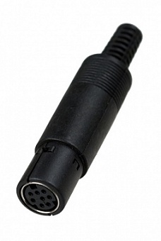 1-476, Разъем mini DIN 6 pin гн пластик на кабель