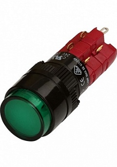 D16LAR1-2abHG, кнопка с фикс. 250В/5А, LED подсветка