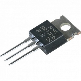 IRF540PBF, Транзистор полевой SMD (N-канал 100В 28А TO220AB)