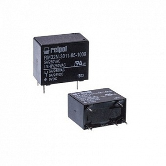 RM32N-3011-85-1009, Реле электромагнитное 9VDC 1 Form C 250VAC/5А