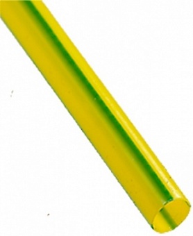 RC(PBF)-6,4мм трубка термоус.желт/зел.(1м)