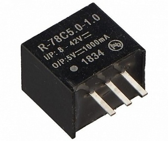 R-78C5.0-1.0, Преобразователь DC/DC (вых.: 5В 1A) SIP3