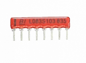 L083S101, Сборка резисторная (100Ом SIP8)