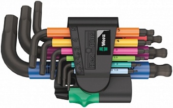 950/9 Hex-Plus Multicolour BlackLaser 2 Набор Г-образных ключей, с шаром, 1.5 - 10 мм, 9 предметов