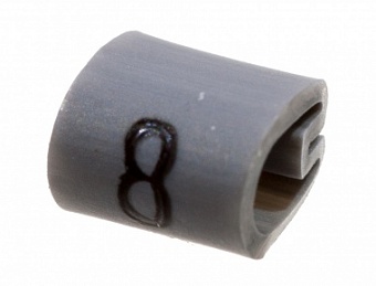 EC0212-000, (2-1198195-1), 05811808, маркер (приемка 1) на кабель 2-3.2мм серый