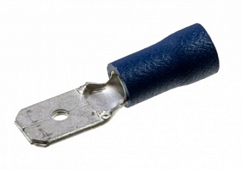 РПИ-П 2.5 (6.3), клемма ножевая вилка 6.35мм изол.на провод 1.5-2.5мм2