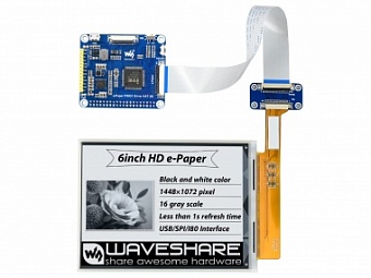1448*1072 high definition, 6inch E-Ink display HAT for Raspberry Pi