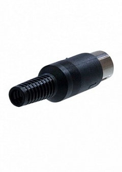 1-380G, разъем DIN 6 контактов штекер пластик на кабель
