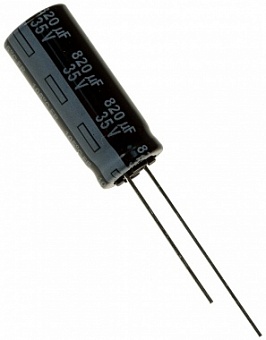 EEUFR1V821L, Конденсатор электролитический (820мкФ 35В 105гр 10х25мм 10000ч low ESR)
