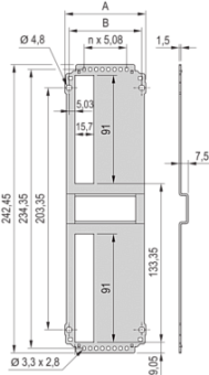 34812-712, PIU REAR PANEL S1   6U  12HP