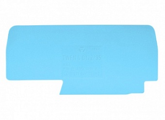 Пластина разд. TWFN 4 D1/2/35 BLAU, Разделительная пластина, для клемм WKFN 4 D1/2..., цвет: синий