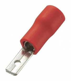 MDV1-110(5), Разъем ножевой изолированный папа, Сеч.провода: 0.5 - 1.5 мм2, Ширина.: 2,8 мм. мат.: л