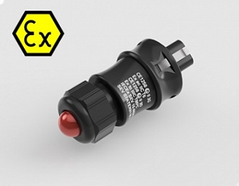 Индикатор RSTi Ex 2327002860, Индикатор взрывозащищенный, вилочный, 230V, цвет индикатора: красный,