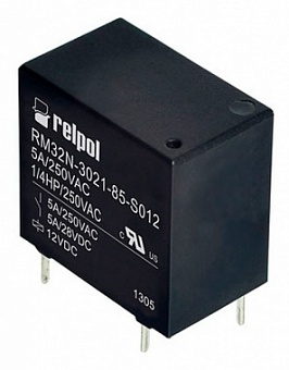 RM32N-3021-85-S005, Реле электромагнитное 5VDC 1 Form A 250VAC/5А (1x25 лин)
