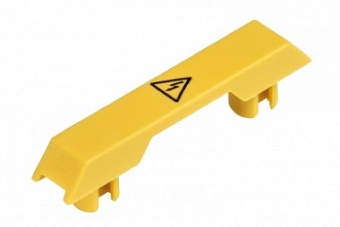 Заглушка AD WT 4, Защитная крышка на 1 клемму, с предупреждающим знаком, для клемм WT 4, желтая